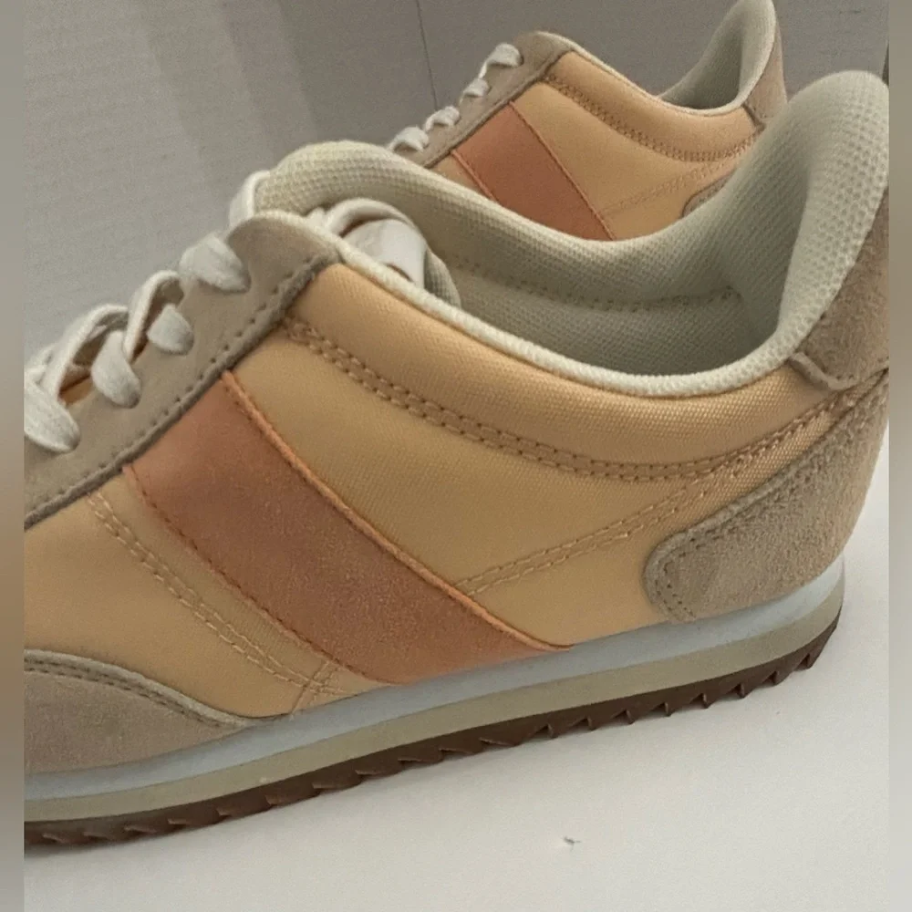 J Crew Factory Suede Color block Trainers Size 8 BA972